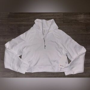 Lululemon Scuba Oversized Half-Zip Funnel Neck White NWT